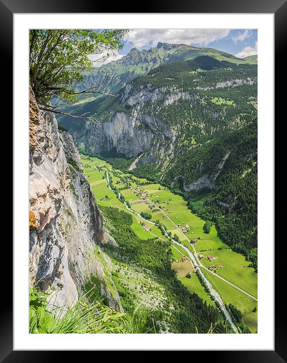 Lauterbrunnen Valley Framed Mounted Print by Laura Kenny