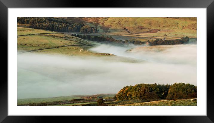  Autumn mist Framed Mounted Print by Laura Kenny