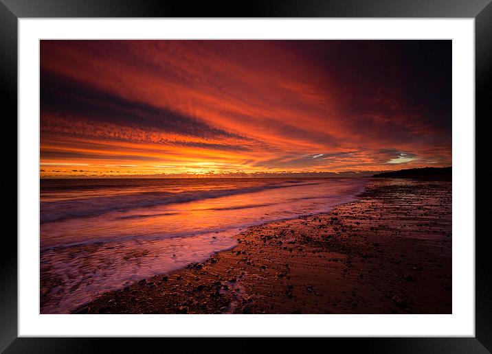 Fire in the Sky Framed Mounted Print by Gail Sparks