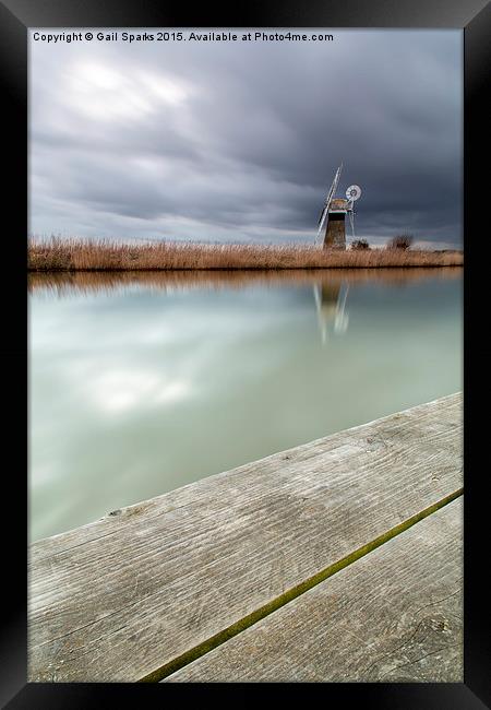  Storm at the mill Framed Print by Gail Sparks