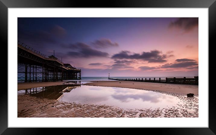 Dawn by the Pier Framed Mounted Print by Gail Sparks