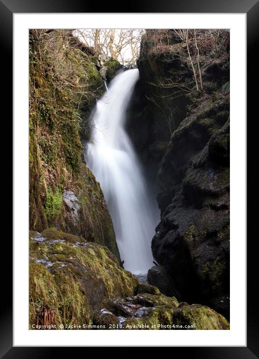 Aira Force Waterfall Framed Mounted Print by Jackie Simmons