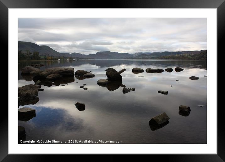 Ullswater Framed Mounted Print by Jackie Simmons