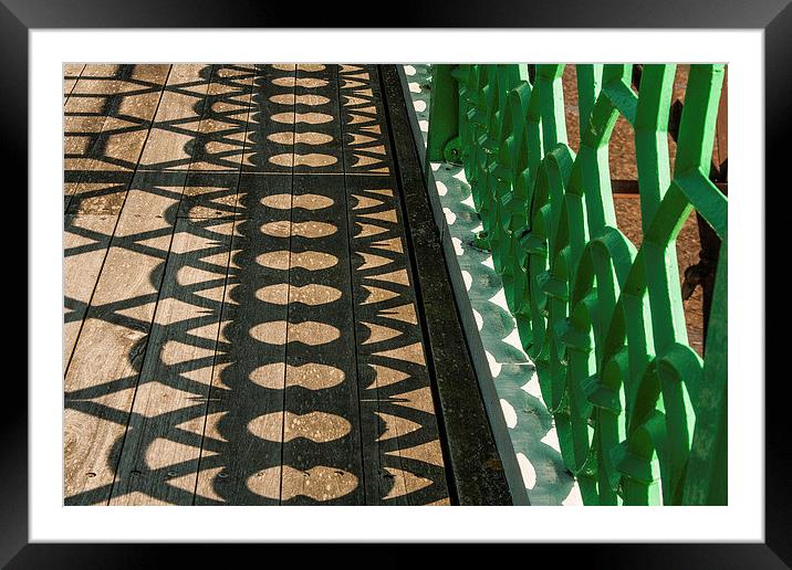 Ironwork on the Pier at St Annes-on-Sea Framed Mounted Print by Peter McCormack