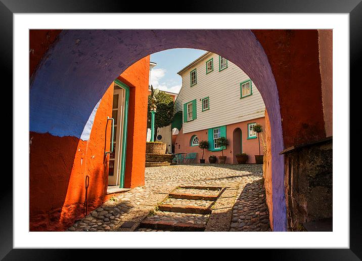 In Portmeirion village Framed Mounted Print by Peter McCormack