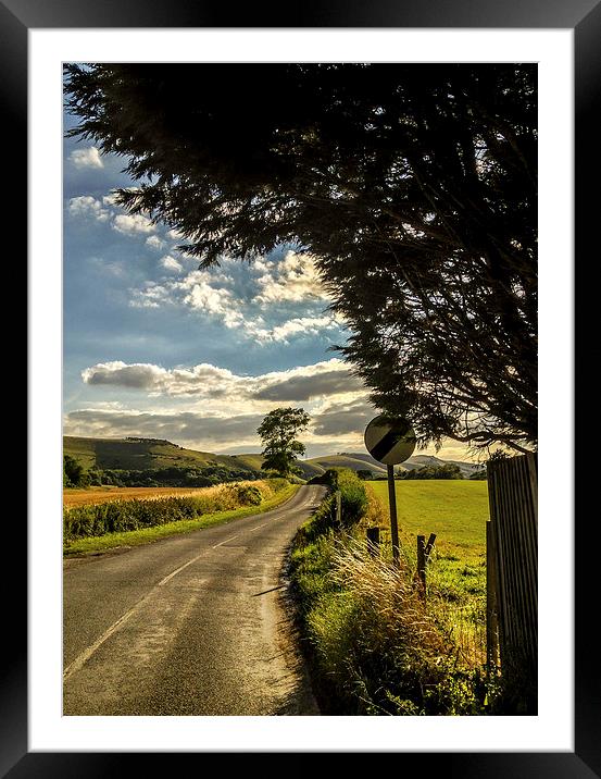 The Road to Small Dole Framed Mounted Print by Peter McCormack