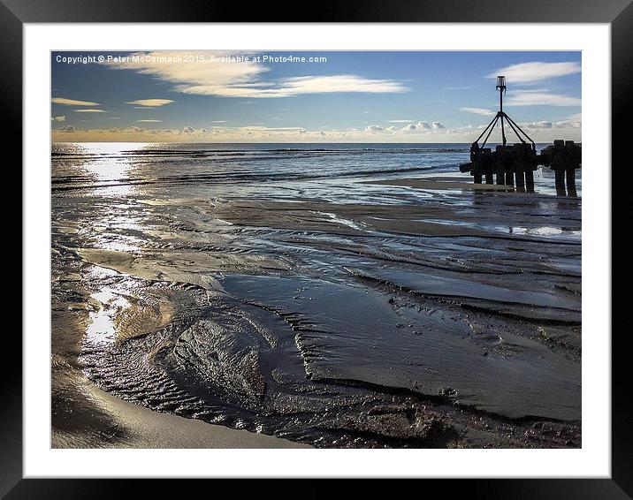  On Hove Beach by the Outfall Framed Mounted Print by Peter McCormack