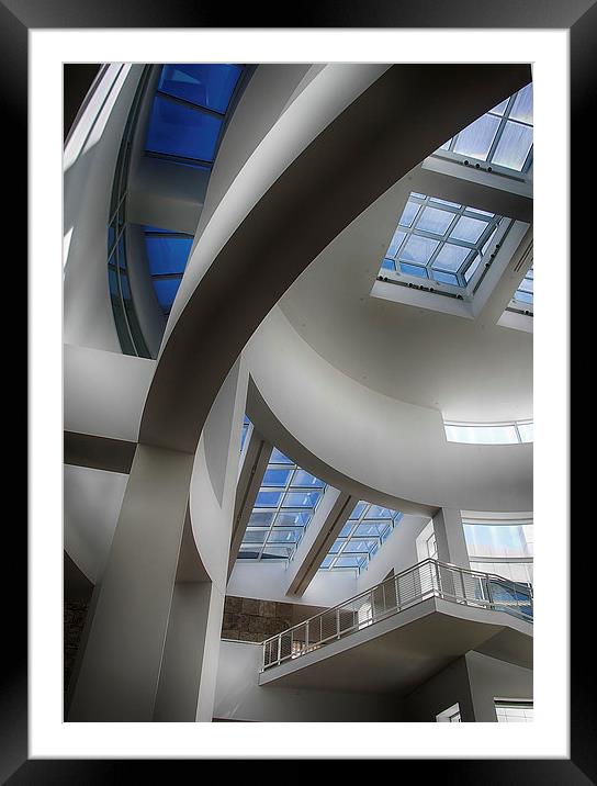 Lines and Curves Framed Mounted Print by Anne Rodkin