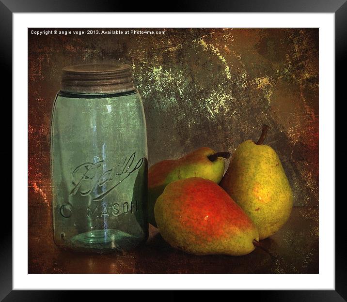 Canning Season Framed Mounted Print by angie vogel