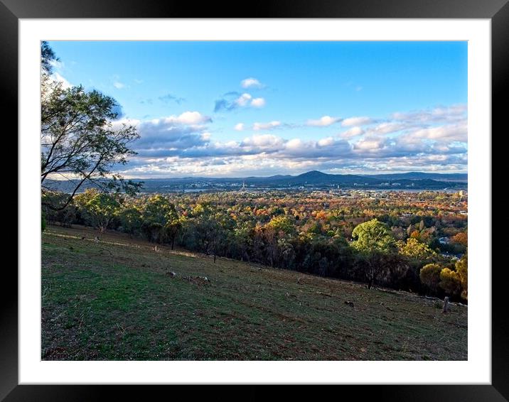 Canberra, Australia Framed Mounted Print by Steven Ralser