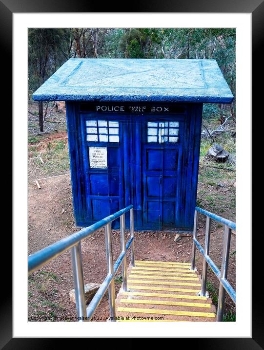 Stairs to the Tardis Framed Mounted Print by Steven Ralser
