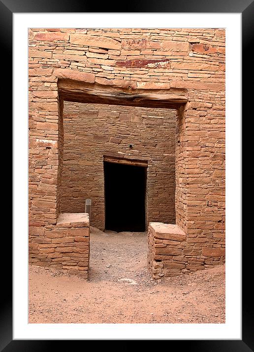 Chaco Canyon Framed Mounted Print by Steven Ralser