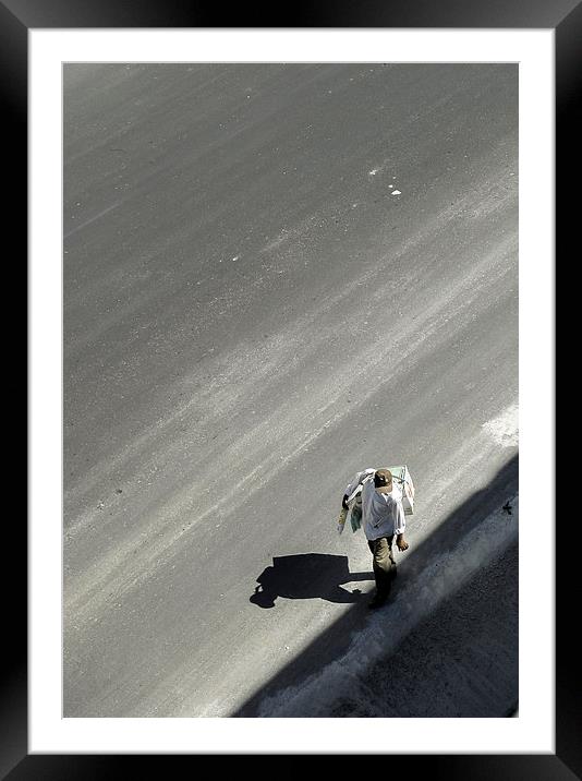 ice cream seller Framed Mounted Print by Steven Ralser