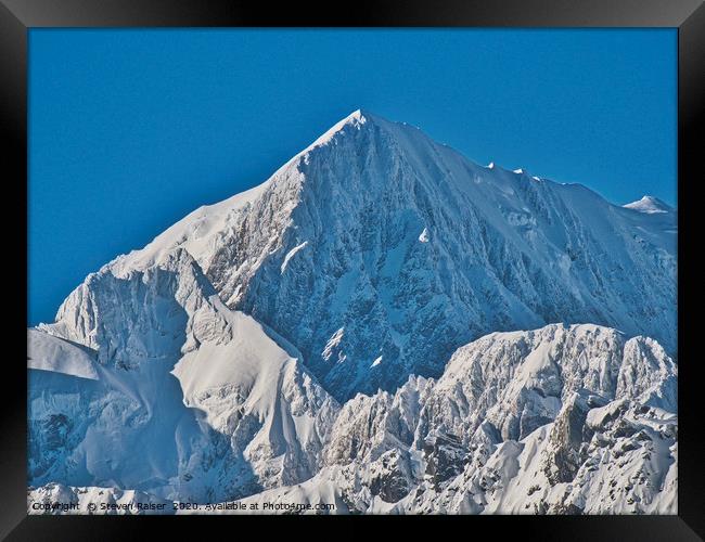 Mt Cook - New Zealand Alps Framed Print by Steven Ralser