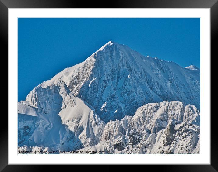 Mt Cook - New Zealand Alps Framed Mounted Print by Steven Ralser