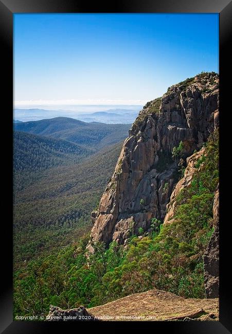 Booroomba Rocks, Canberra, Australia Framed Print by Steven Ralser