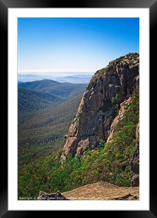 Booroomba Rocks, Canberra, Australia Framed Mounted Print by Steven Ralser