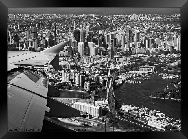 Anzac Bridge, Sydney, Australia Framed Print by Steven Ralser