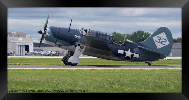 Curtiss Helldiver  Framed Print by Steven Ralser