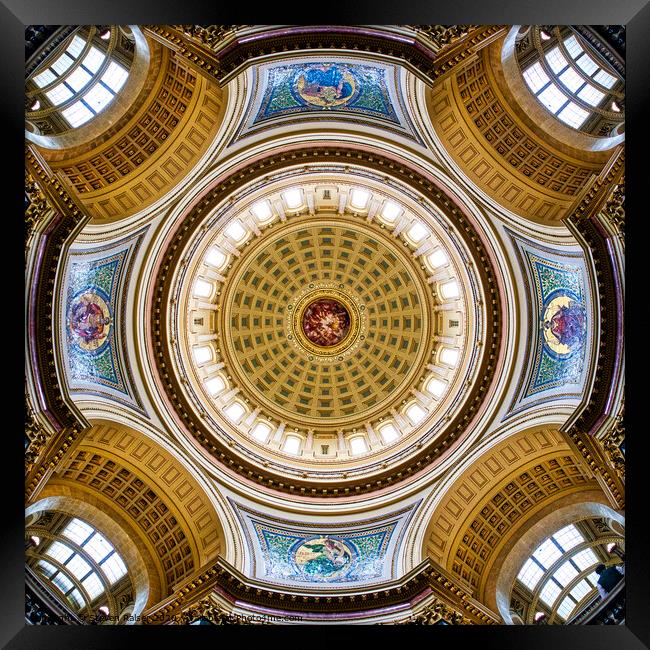 Capitol - Dome 2- Madison - Wisconsin Framed Print by Steven Ralser