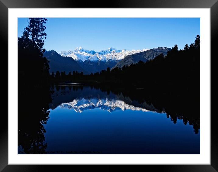 New Zealand Alps 4 Framed Mounted Print by Steven Ralser