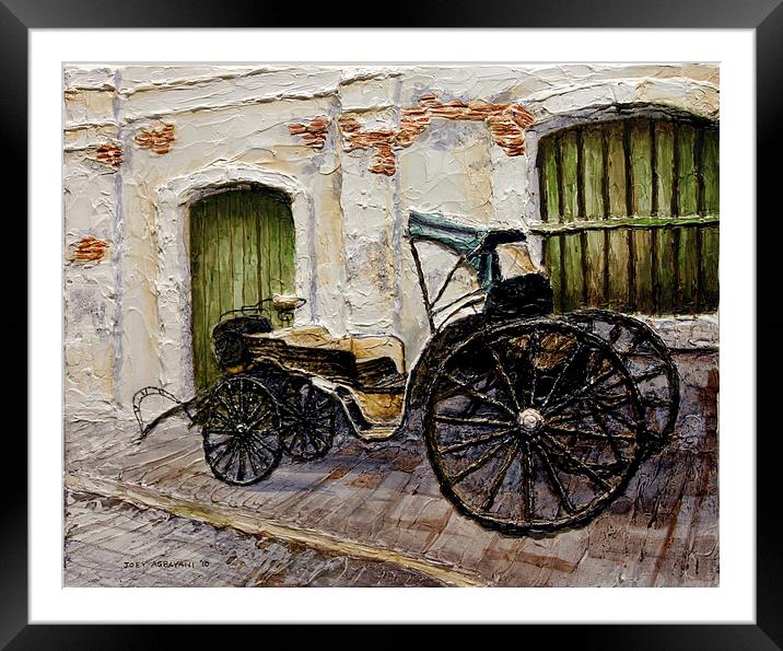 Vigan Carriage 2 Framed Mounted Print by Joey Agbayani
