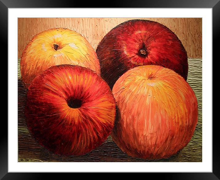 Apples and Oranges Framed Mounted Print by Joey Agbayani