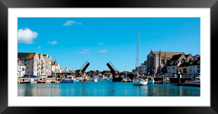 Weymouth Town Bridge Framed Mounted Print by Stephen Oakley