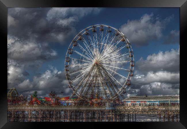 Blackpool Big Wheel HDR Framed Print by Juha Remes