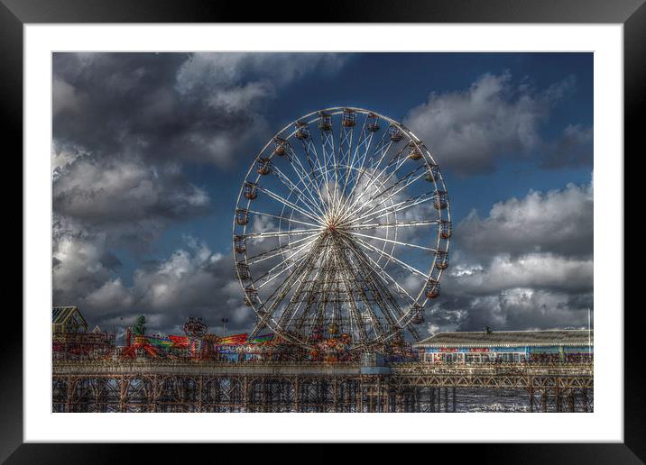 Blackpool Big Wheel HDR Framed Mounted Print by Juha Remes
