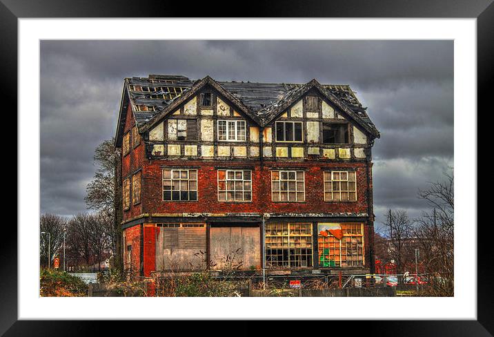 Abandoned House in Manchester Framed Mounted Print by Juha Remes
