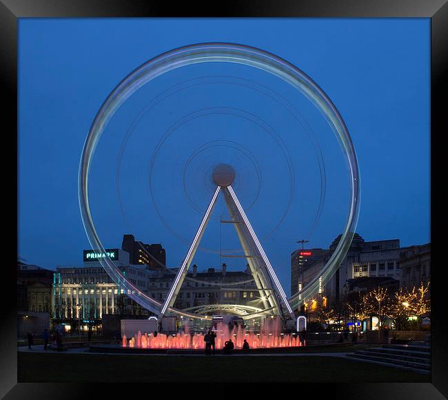Manchester Ferris Wheel Framed Print by Juha Remes