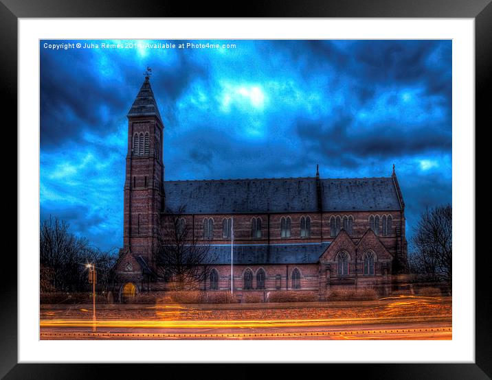 St Cross Church, Clayton, Manchester Framed Mounted Print by Juha Remes