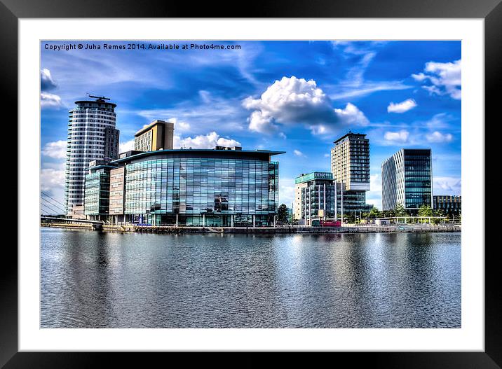 MediaCity on Salford Quays Framed Mounted Print by Juha Remes