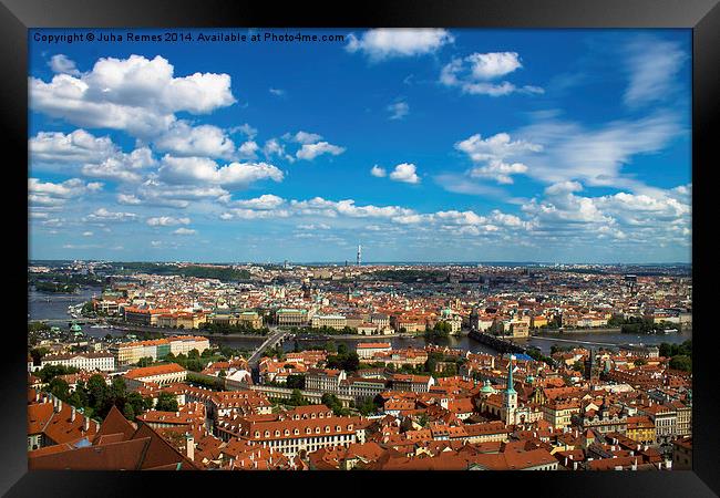 Cityscape in Prague Framed Print by Juha Remes