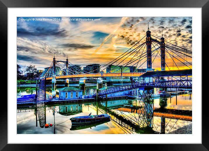 Chelsea Bridge Framed Mounted Print by Juha Remes