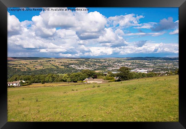 Hills in Yorkshire Framed Print by Juha Remes