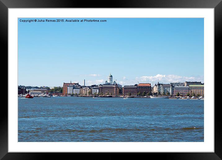 Helsinki Coastline Framed Mounted Print by Juha Remes