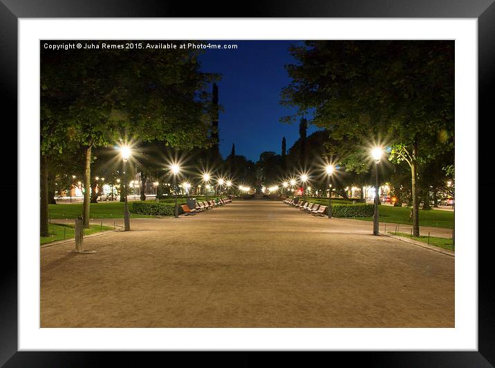 Park in Helsinki Framed Mounted Print by Juha Remes