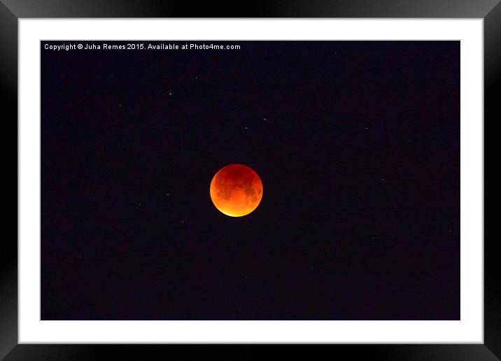 Blood Moon Framed Mounted Print by Juha Remes