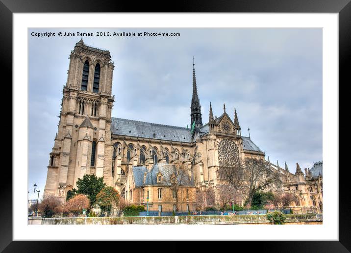 Notre Dame de Paris Framed Mounted Print by Juha Remes