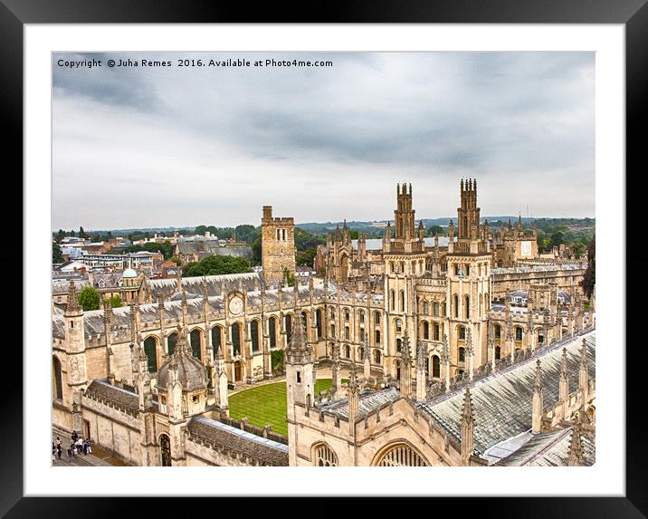All Souls College Framed Mounted Print by Juha Remes