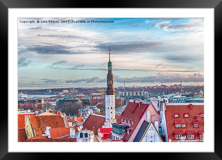 Tallinn Cityscape Framed Mounted Print by Juha Remes