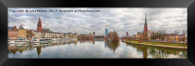 Frankfurt Waterfront Framed Print by Juha Remes