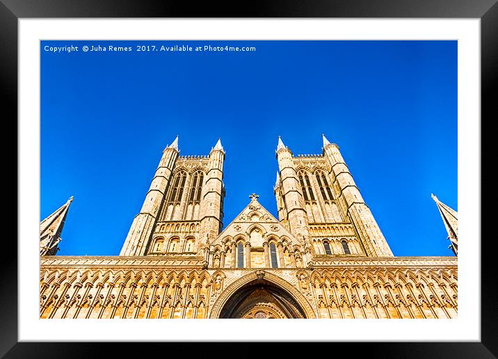 Lincoln Cathedral Framed Mounted Print by Juha Remes