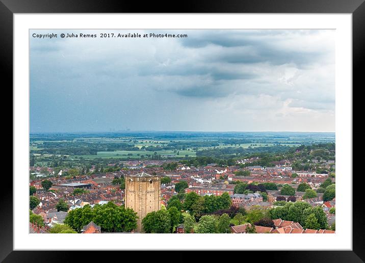 Lincoln Cityscape Framed Mounted Print by Juha Remes