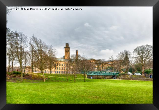 Saltaire Fields Framed Print by Juha Remes