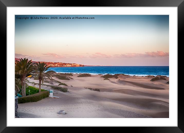 Playa del Ingles Framed Mounted Print by Juha Remes
