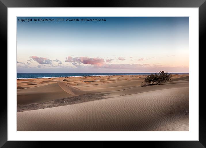 Playa del Ingles Dunes Framed Mounted Print by Juha Remes