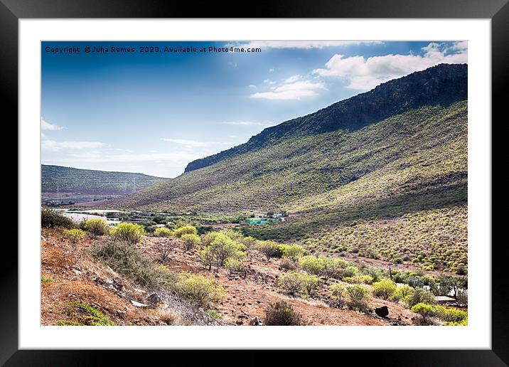 Gran Canaria Countryside Framed Mounted Print by Juha Remes